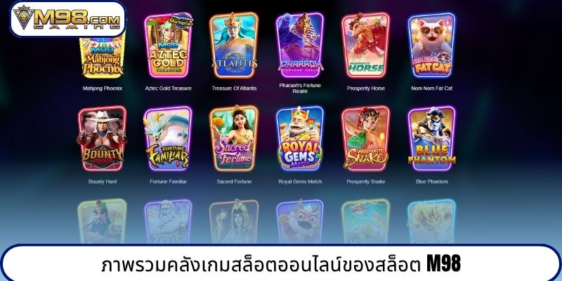 ภาพรวมคลังเกมสล็อตออนไลน์ของสล็อต M98
